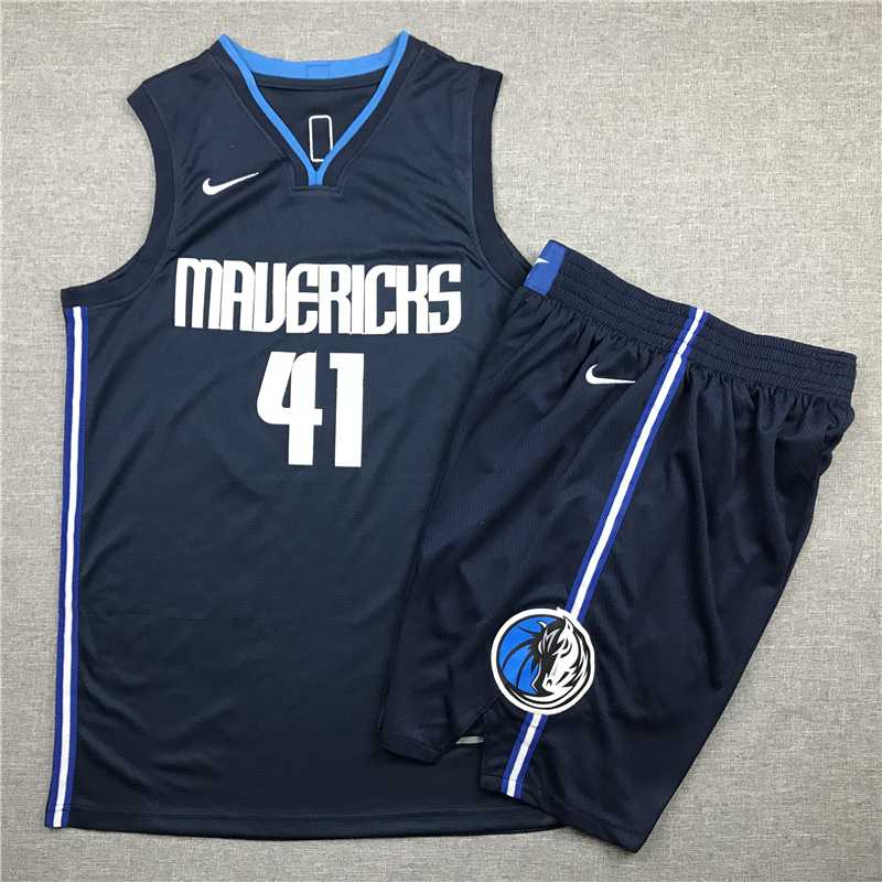 Mavericks 41 Dirk Nowitzki Navy Nike Swingman Jersey(With Shorts),We sell and wholesale Mavericks 41 Dirk Nowitzki Navy Nike Swingman Jersey(With Shorts) on line form chian!